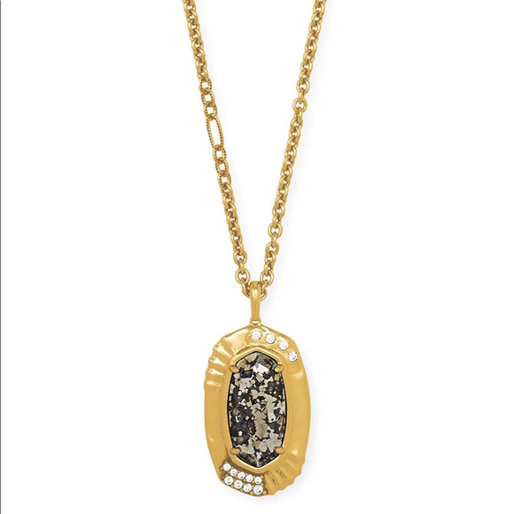 Kendra Scott Jewelry - NWT Kendra Scott pyrite adjust able necklace